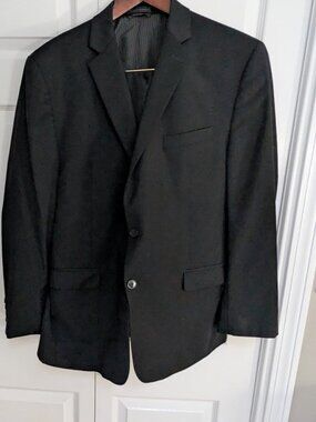 Calvin Klein Men’s Classic Black Slim Fit Suit 36*32
